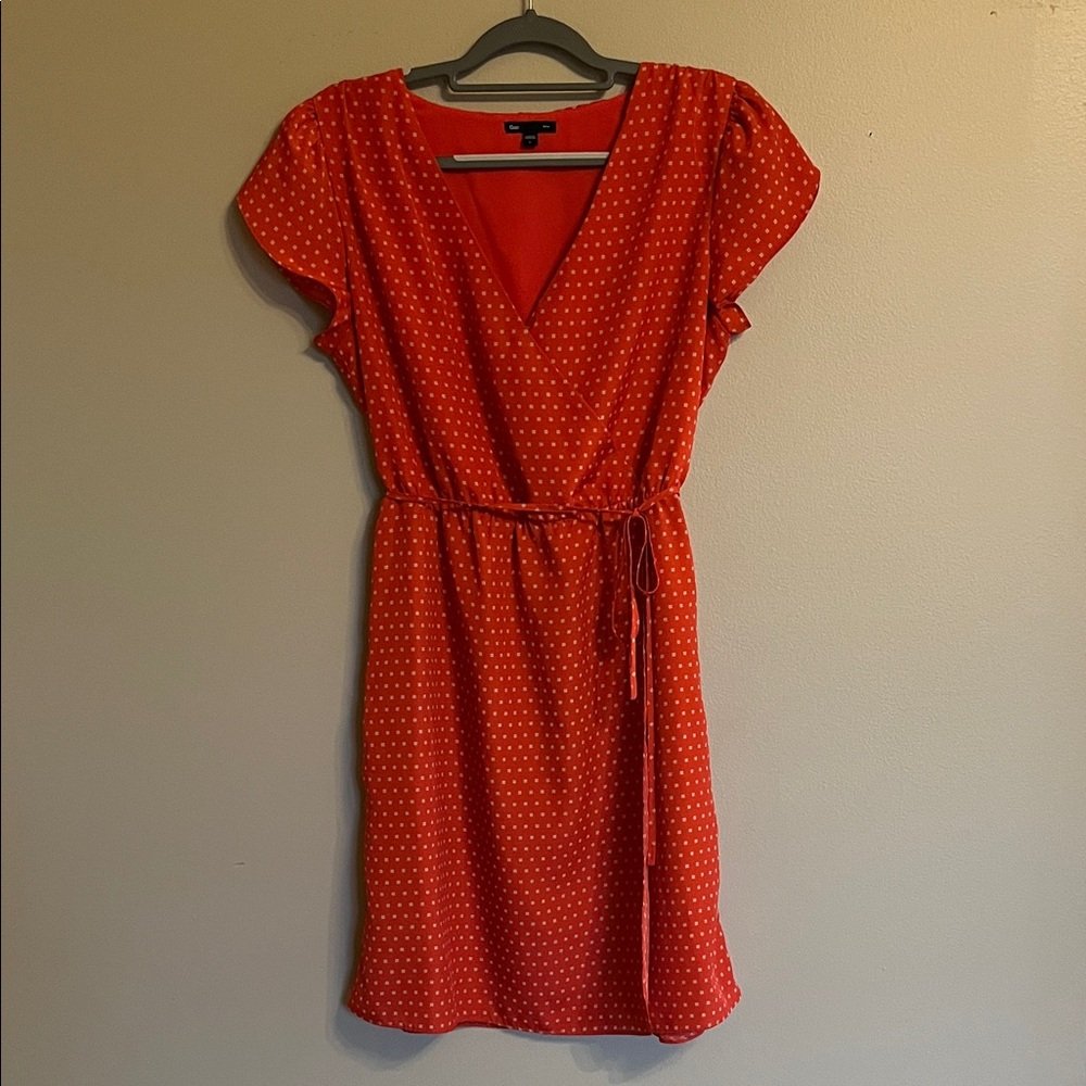 GAP Red Wrap Dress